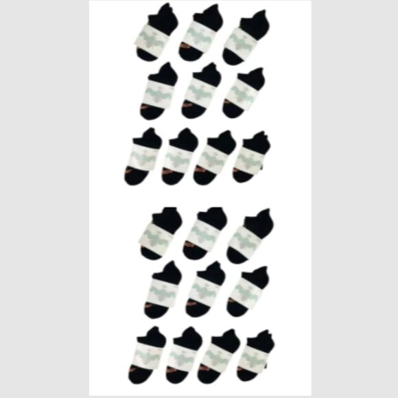 Bombas Black Ankle Socks • 20 Pair Lot • Size XS • New - Picture 1 of 6
